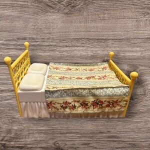 Caring Corners Dollhouse PARENTS BED Double 2007 Learning Curve